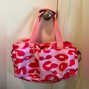 *SOLD* NEW! Pink Patterned Overnight Bag